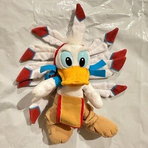 Beanbag Disneyland Walt Disney World Frontierland Plush Indian Donald Duck‎